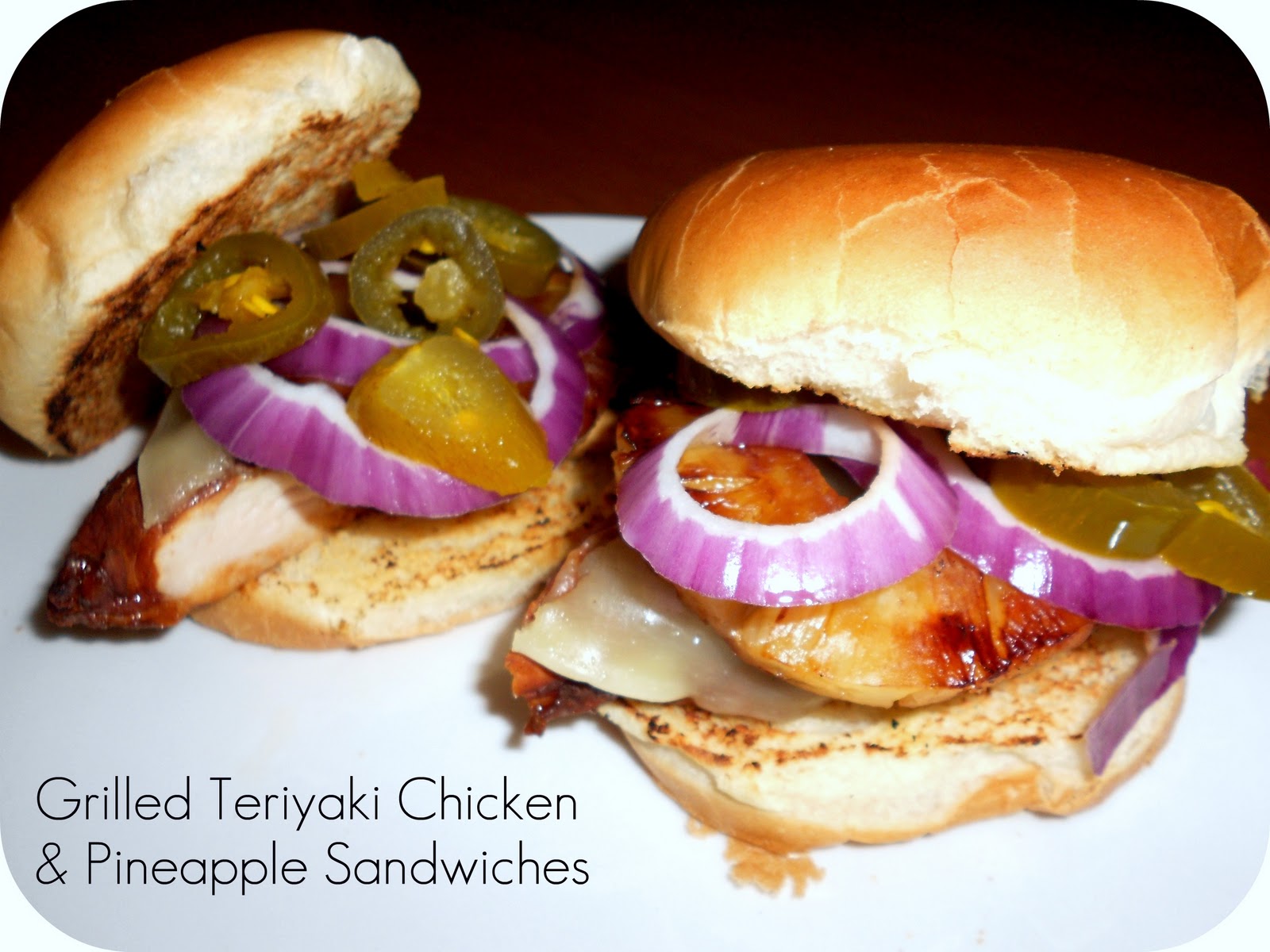 Grilled Teriyaki Chicken and Pineapple Sandwich Six Sisters' Stuff