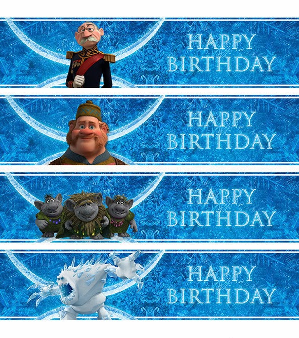 Free Printable Frozen Labels.