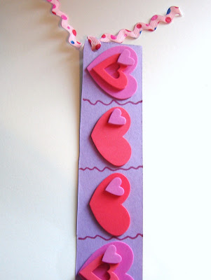 Valentine's Day bookmark
