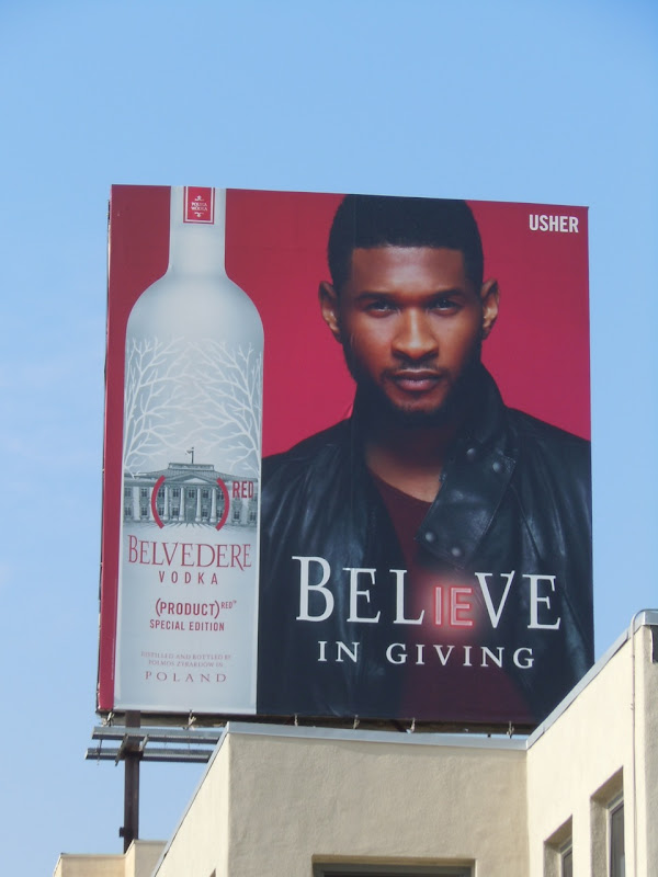 Usher Belvedere Believe billboard