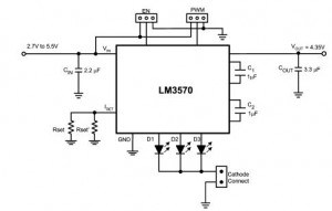schematic reference low noise white led driver system electronic