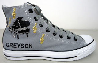 Custom high top converse Greyson Chance shoes Custom high top converse Greyson Chance shoes