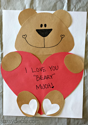 bear valentine craft love you beary much