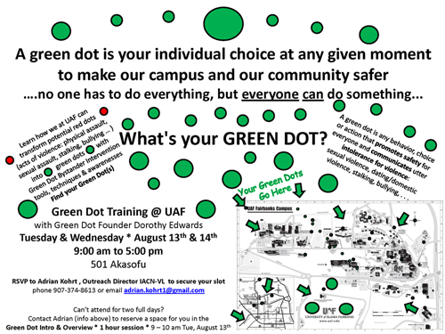 Green Dot Training - UAF August 13 & 14