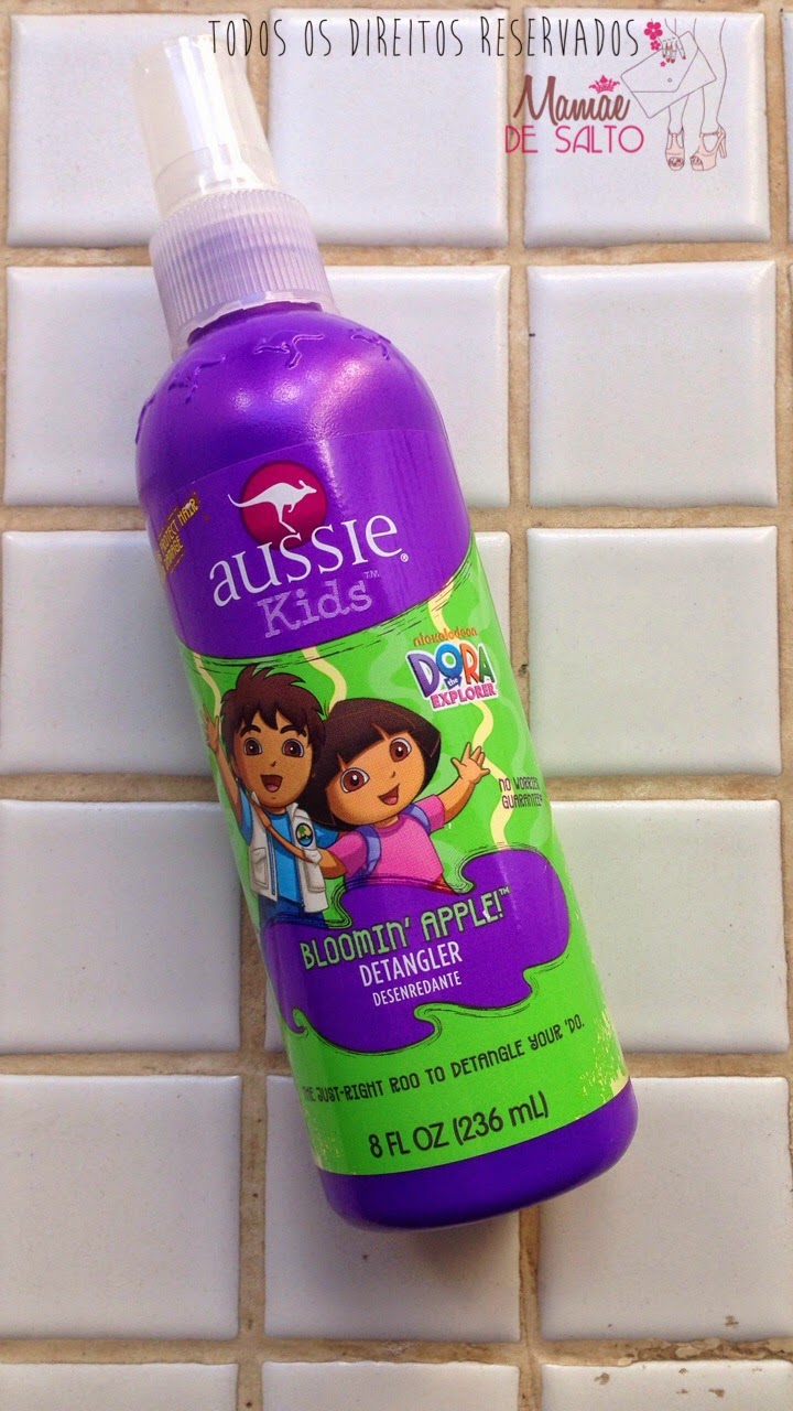 Resenha Aussie Kids Detangler desembaraçador cabelo infantil - blog Mamãe de Salto