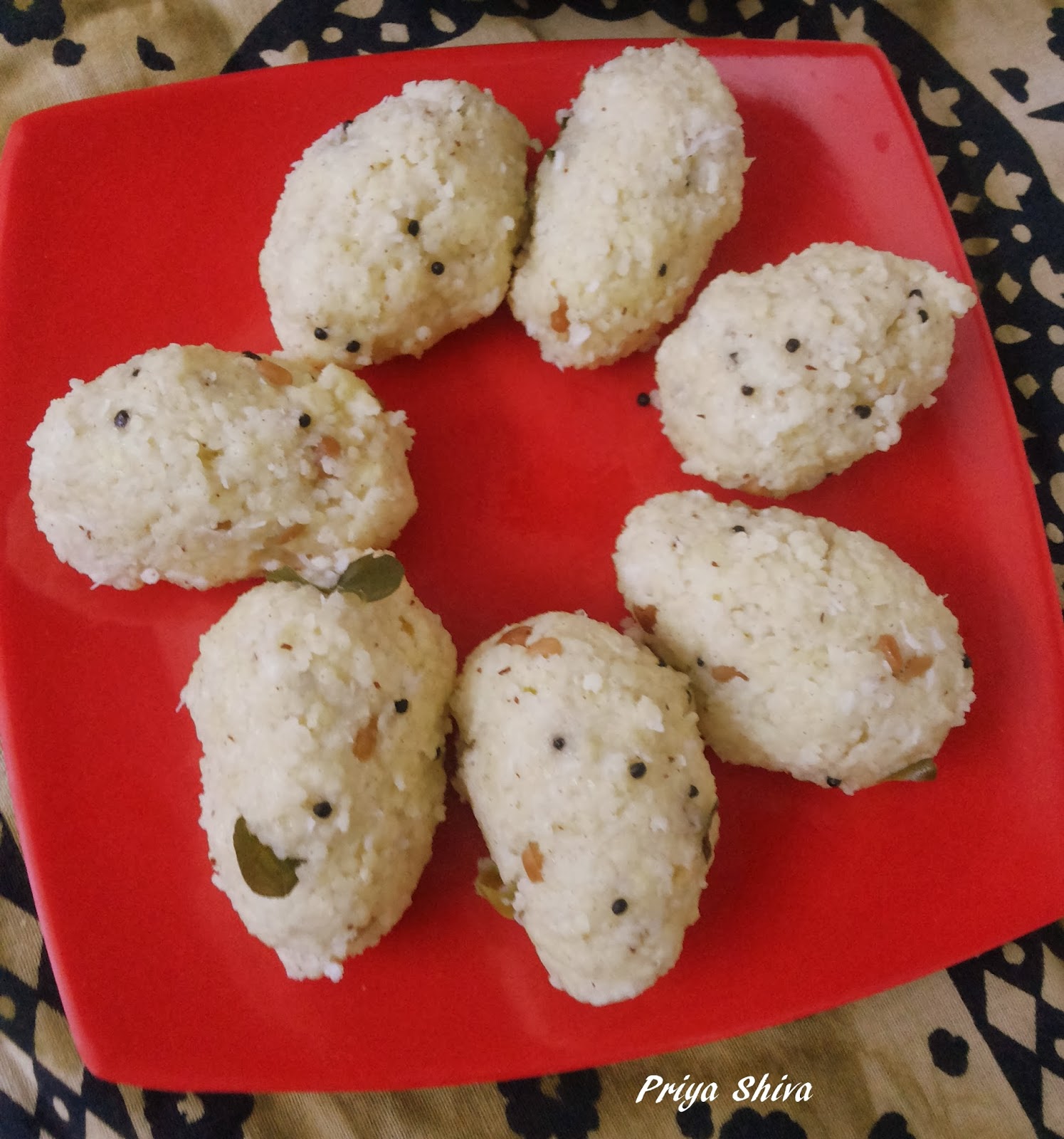 Priya Steamed Kodo Millet Dumplings / Varagu Arisi Pidi