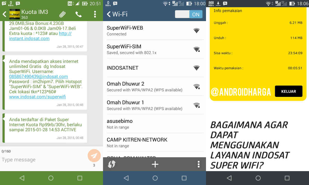 Cara Menggunakan & Akses Indosat Super WiFi di Zenfone 6