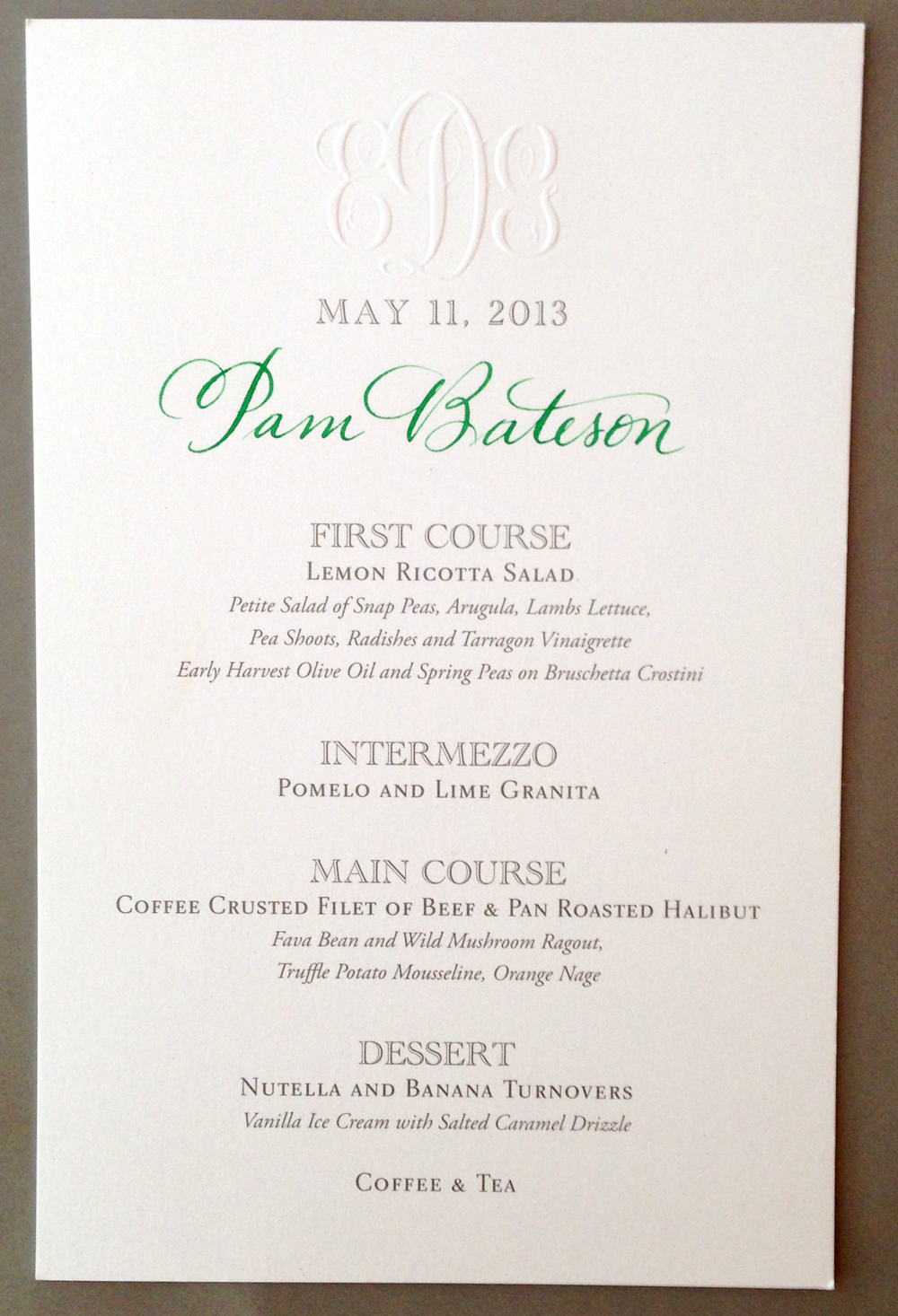 wedding reception menu cards nico and lala elegant menus