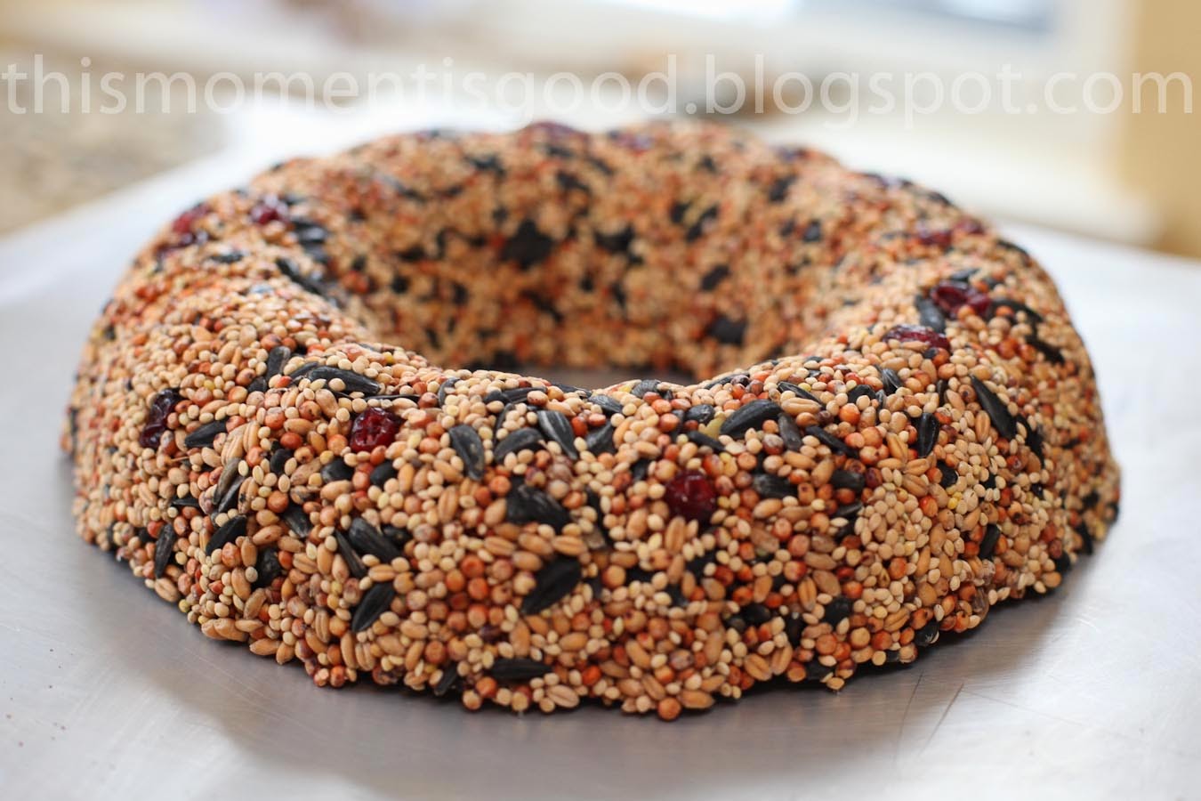 Loom Knitting by This Moment is Good! BIRD SEED WREATHS