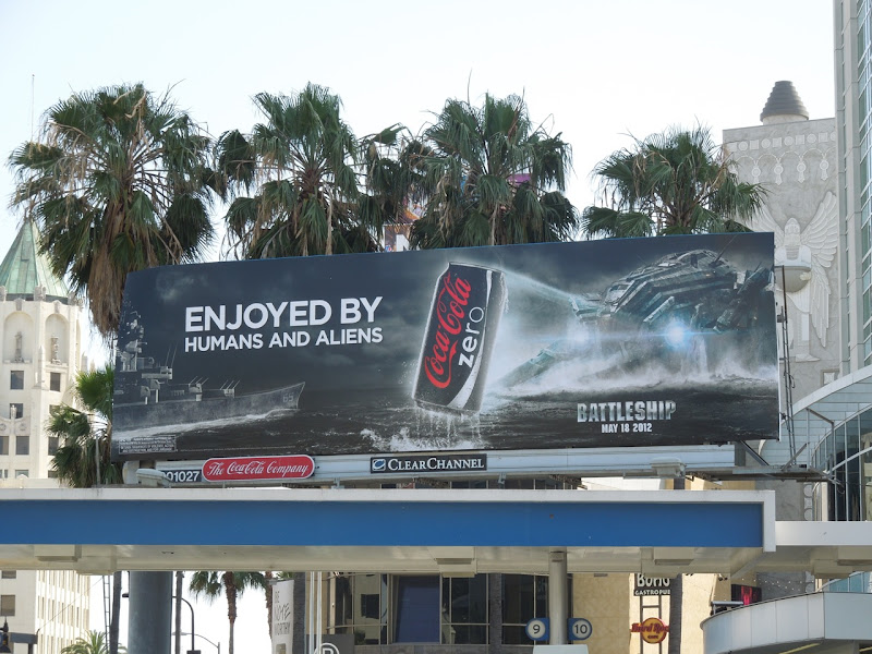 Battleship Coke Zero billboard Coke Zero Battleship billboard