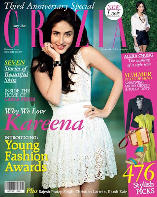 Kareena Kapoor on the cover of Grazia April'11 