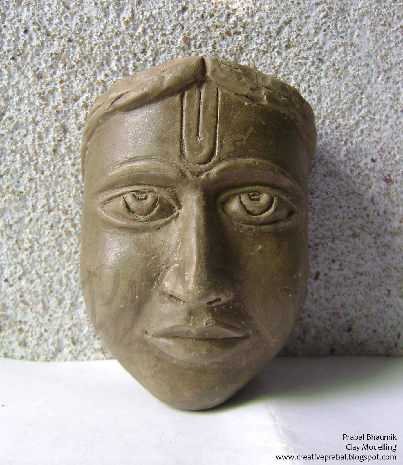 Clay Modelling of a Face Creative Prabal