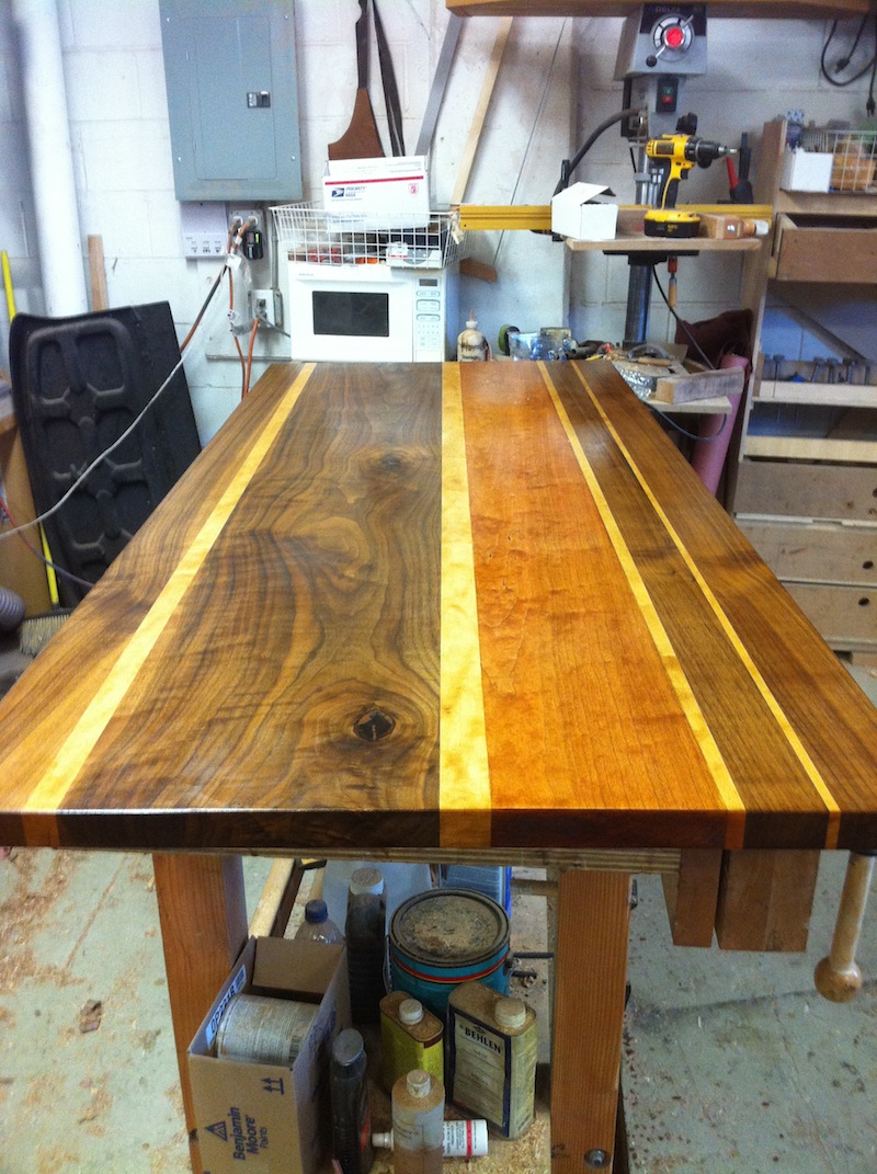 IDVW Design Dye another day Hardwood table tops get pop with trans