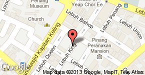 Toishan Penang Location Map