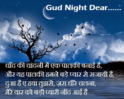 good night sleep well sms shayari shayari4whatsapp