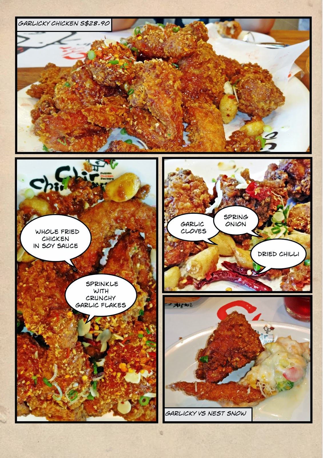 Chir Chir Garlicky Chicken (크리스피후라이드 간장) www.meheartseoul.blogspot.com