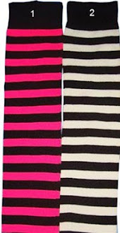 Color Options, OTK Striped Socks