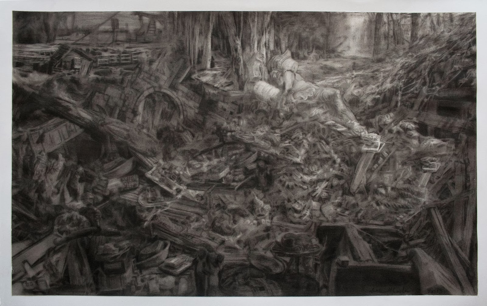 Isaac McCaslin, Garden of Delightful Things Contemporary Drawing