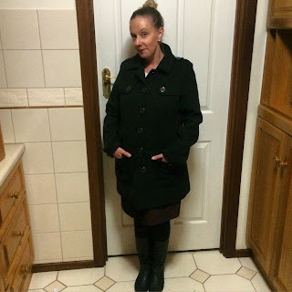 Thrifted Target black coat