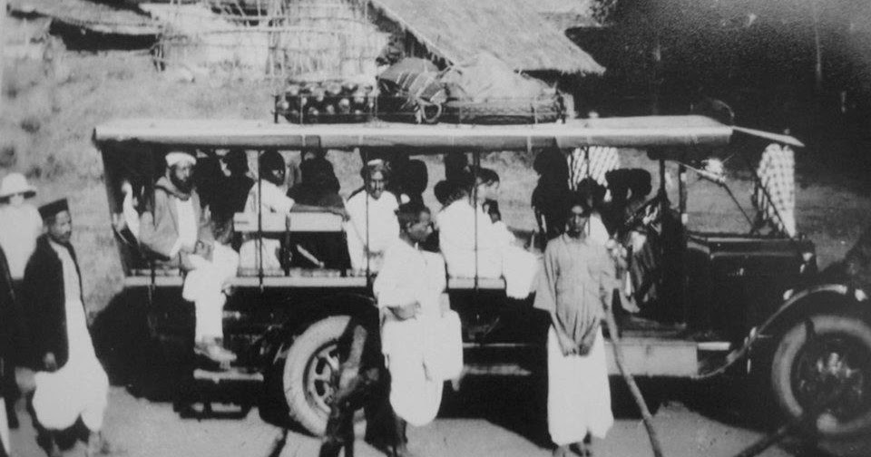 Very Old and Rare Photos, Pictures of Kerala, India Public Vehicle 1929