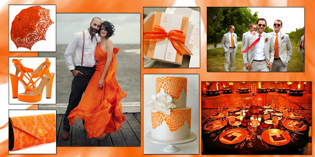 orange wedding
