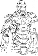 . (Mark 42, I believe), and a couple of experimental posed sketches. (iron man sketch inks)