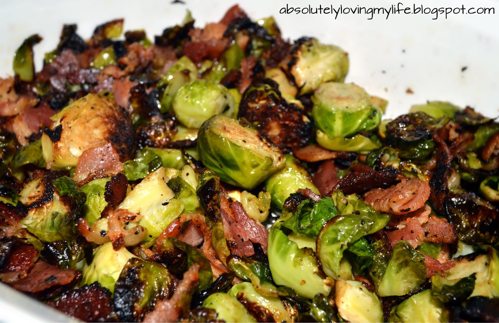 Loving Life PanFried Brussel Sprouts with Bacon