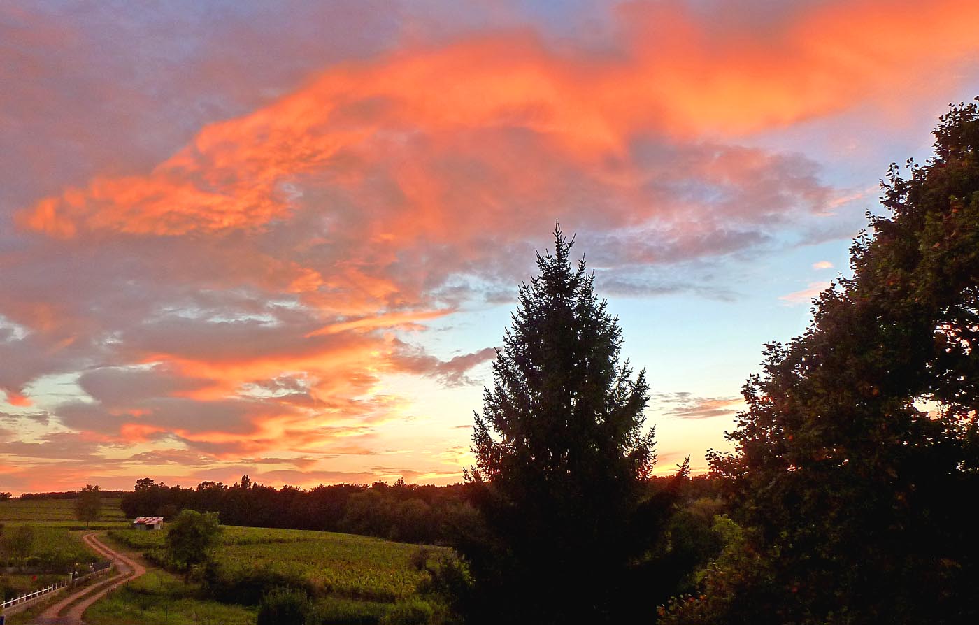 Living the life in Saint-Aignan: Late September Sunset