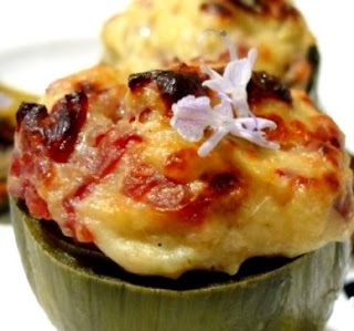 Alcachofas Rellenas a la Crema recetas