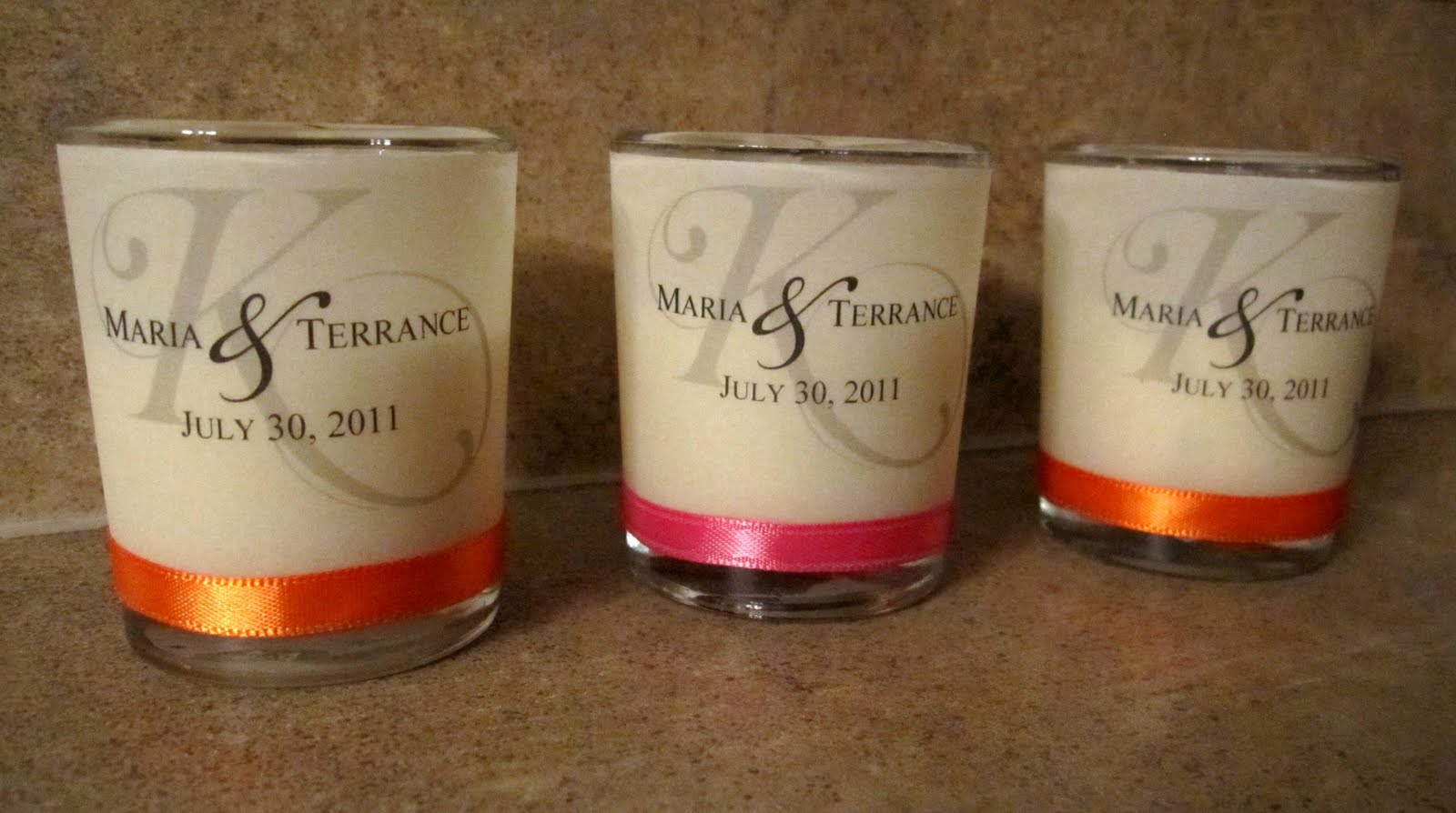 Scrapping Innovations Maria and Terrance Votive candle place cards and