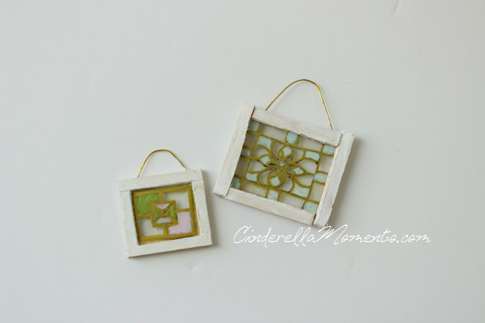 Cinderella Moments Easy Peasy Dollhouse Stained Glass Windows Tutorial