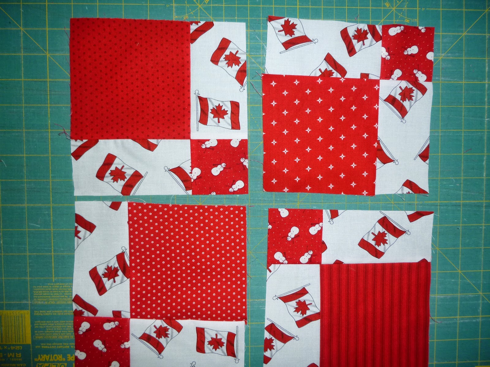 Linda's Quiltmania Canadian Flag Quilt 1