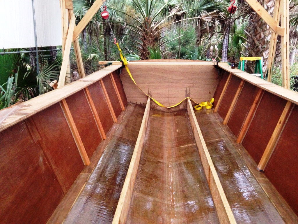 Great Alaskan 28ft Boat Build We got the boat flipped over and sitting