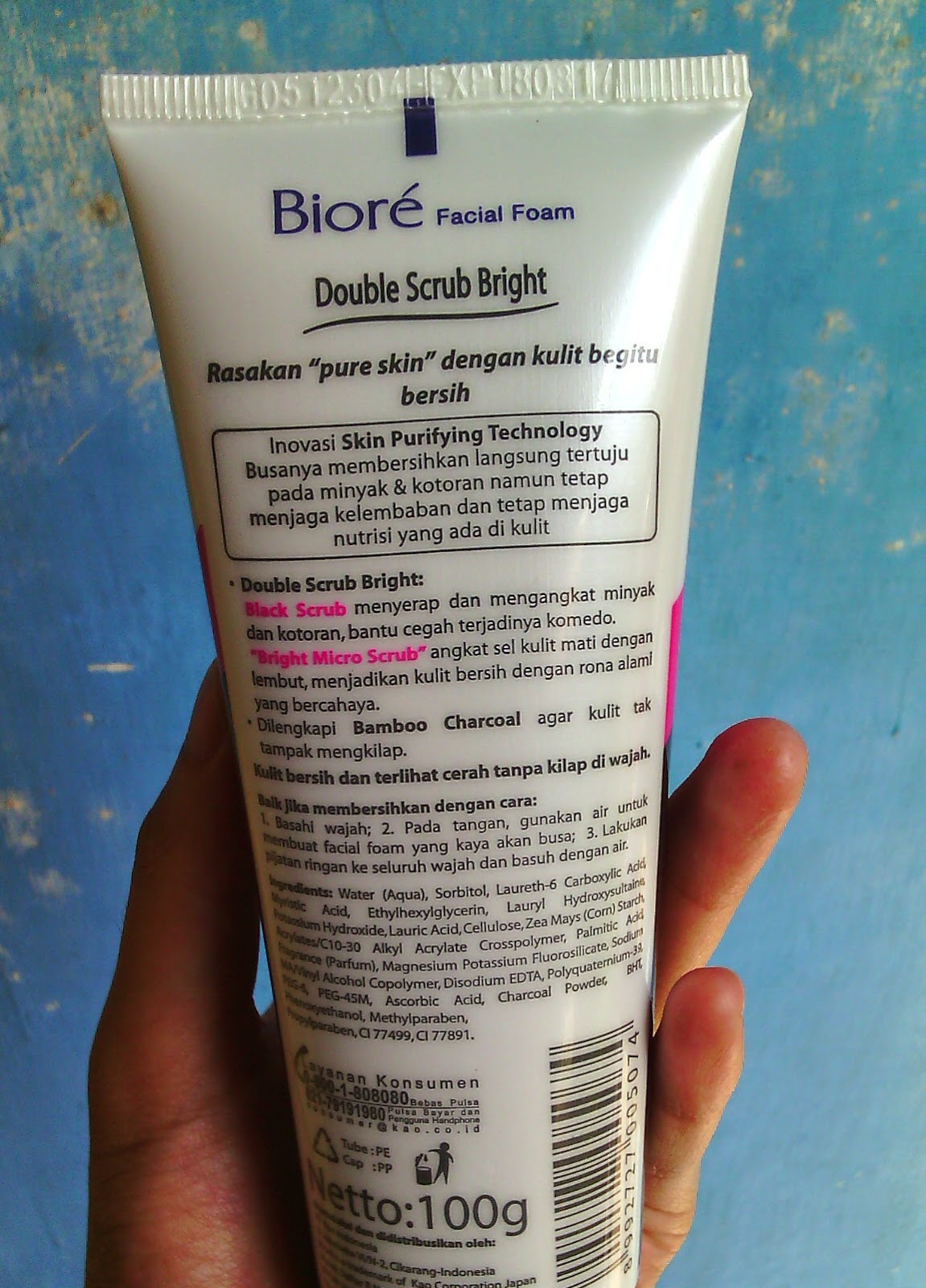 BEAUTY BIORE DOUBLE SCRUB BRIGHT FACIAL FOAM DaretoChange by