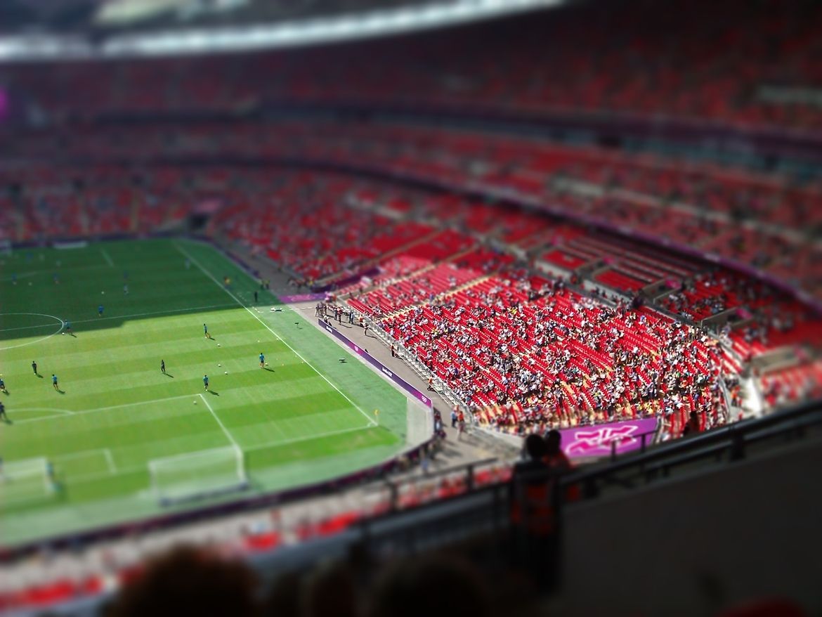 27. Photograph Wembley Stadium (Olympics) Tilt-shift by Matt Davison 27. Photograph Wembley Stadium (Olympics) Tilt-shift by Matt Davison