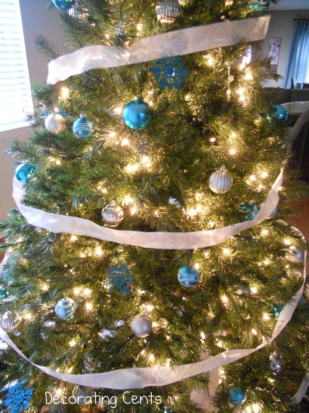 Blue and Silver Christmas Tree