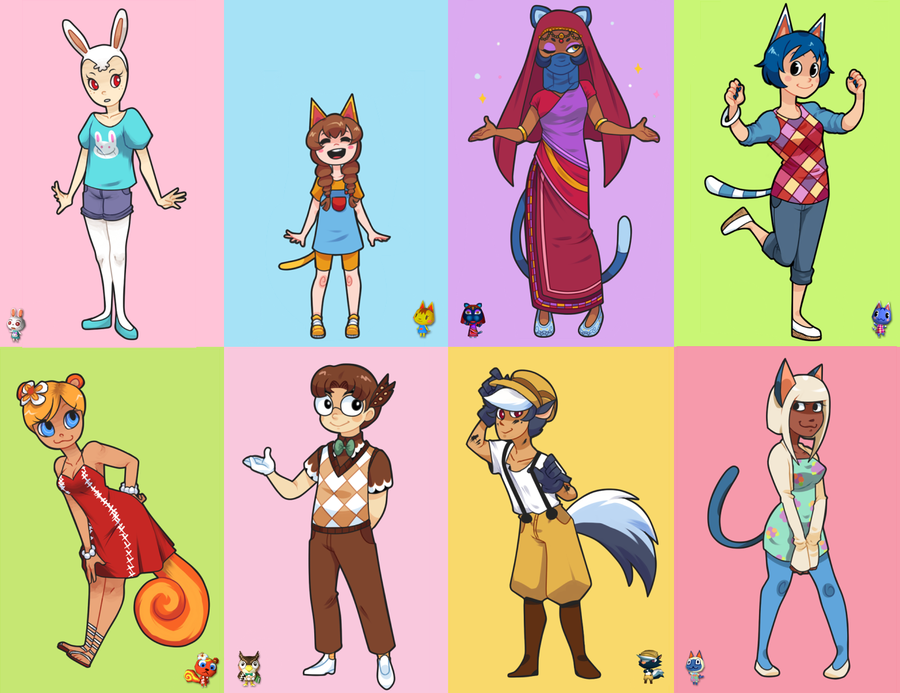 Flick human drew while ago animalcrossing My Animal Crossing New Leaf blog: Dibujos de personajes