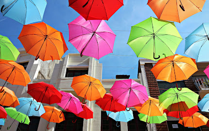 wallpaper payung, gambar payung warna-warni