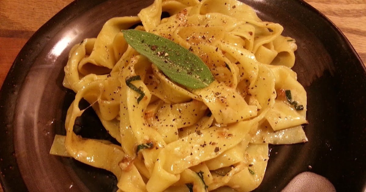 Forever Feast Homemade Pappardelle (without Pasta Machine) with Sage