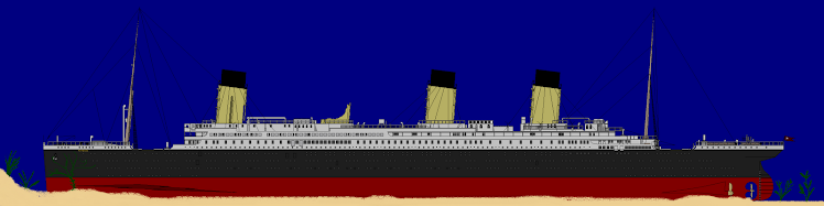 completely sunk titanic