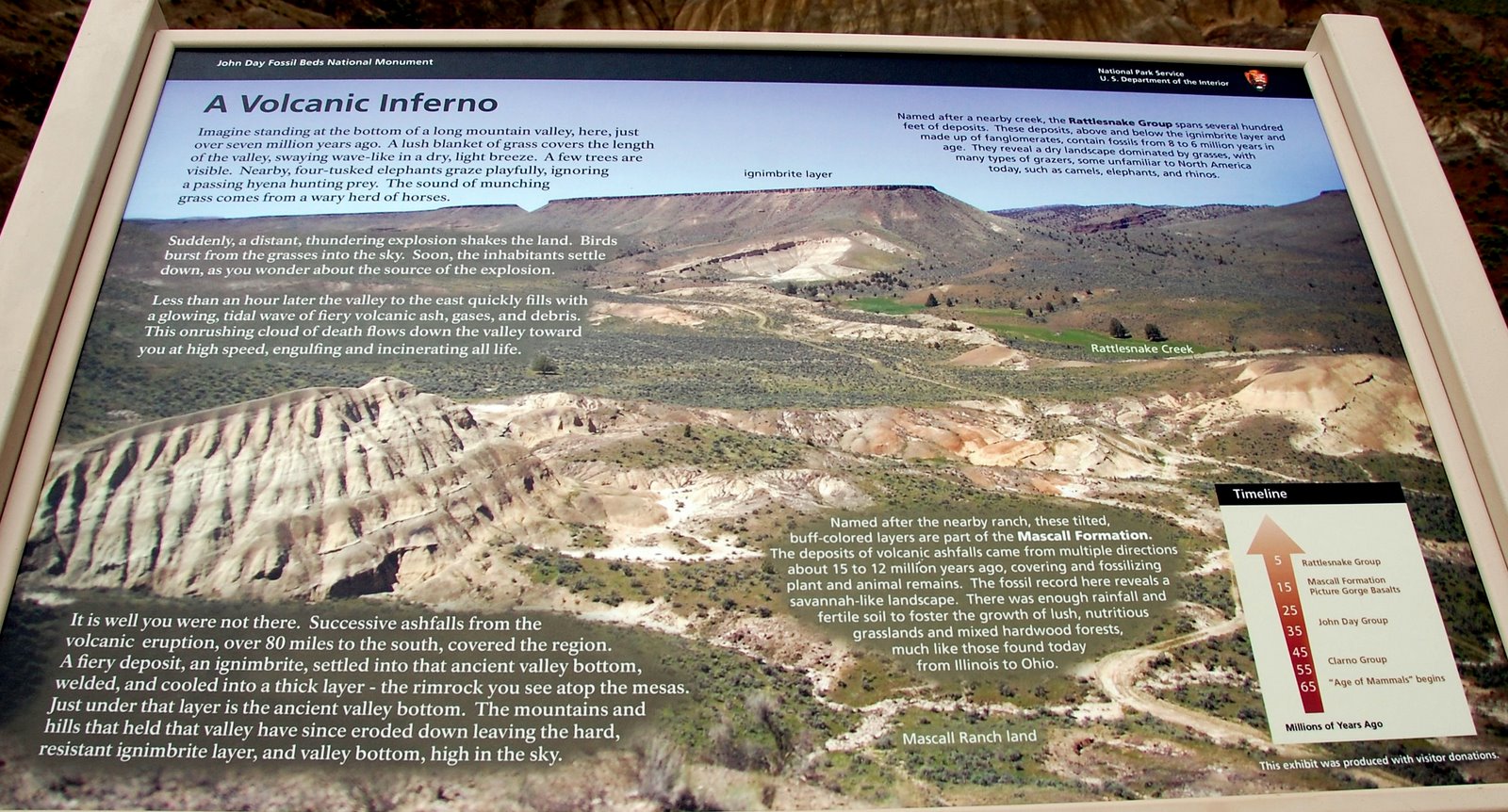 Q on holiday John Day Fossil Beds