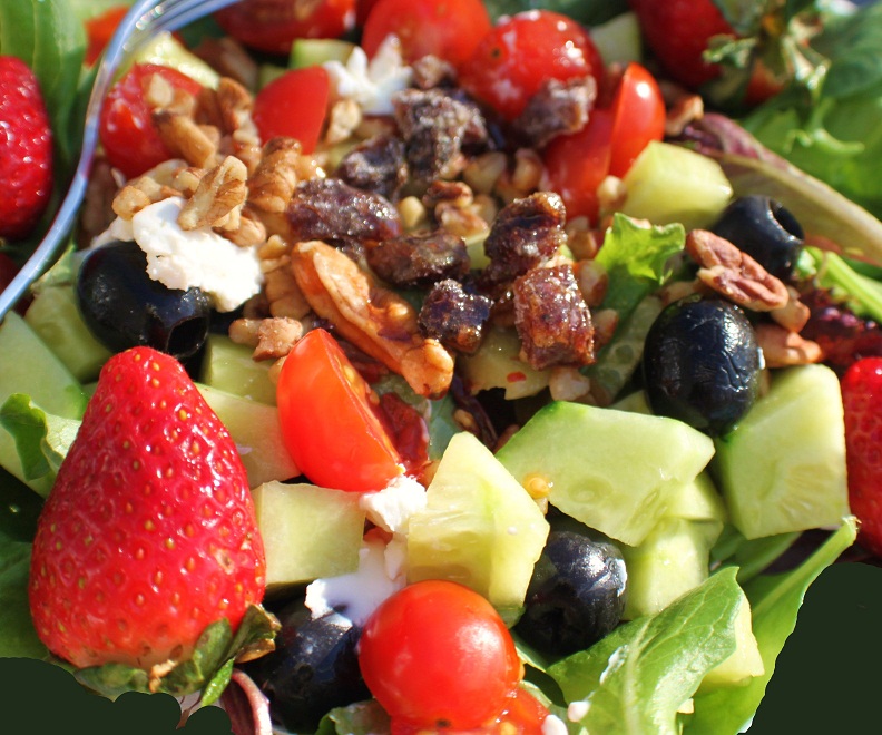 Fancy Salad Greens, Goat Cheese, Pecans, Dates and More What's Cookin' Italian Style Cuisine