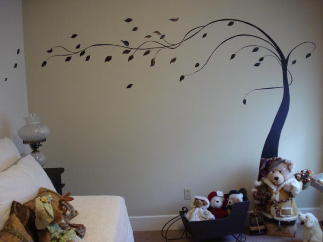 Im Having So Much Fun Leaning About Painting On Walls This Is A Simple Tree That I Painted Freehand The Wall Wanted It To Look Like There Im Having So Much Fun Leaning About Painting On Walls This Is A Simple Tree That I Painted Freehand The Wall Wanted It To Look Like There