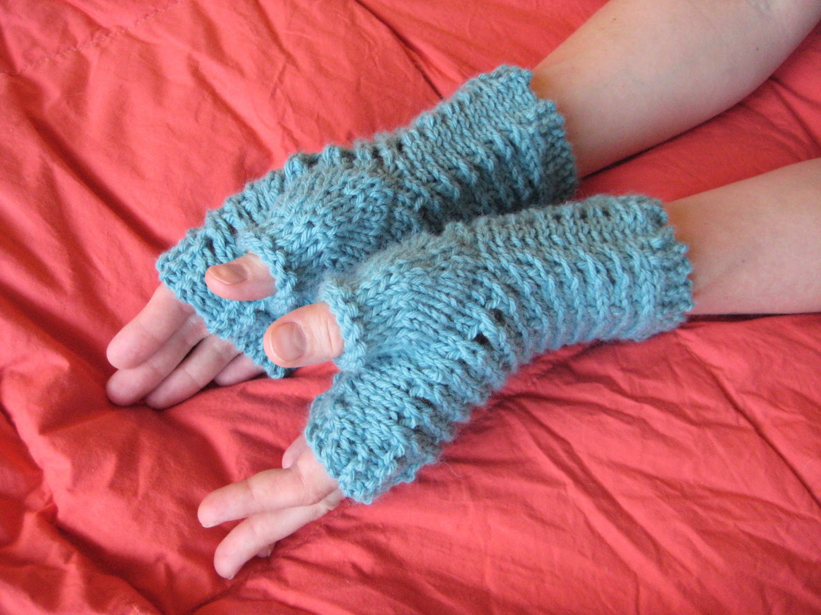 Balls to the Walls Knits SlipStitch Mesh Fingerless Gloves