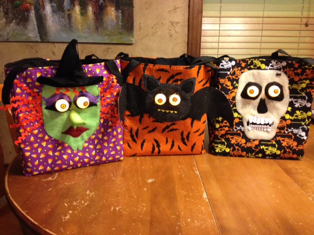 crafty night owls homemade trick or treat bags using my goodie bag template