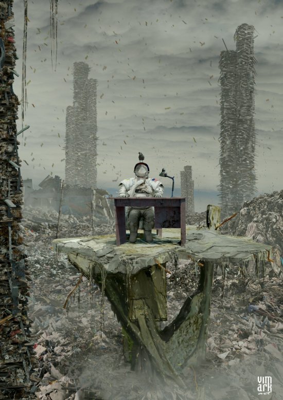 As surreais ilustrações e foto-manipulações de Max Mitenkov Max Mitenkov vimark deviantart ilustrações montagens photoshop surreal tempo relógios