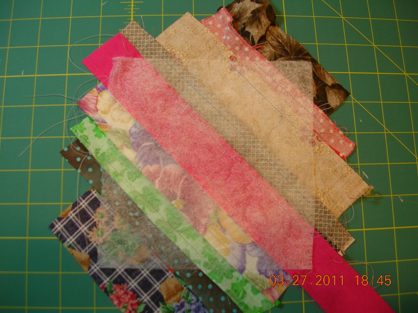 Hazel Dell Quilts Dryer Sheet String Block