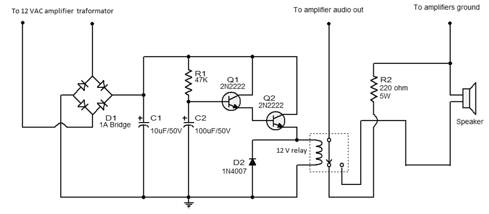 Simple Speaker Protector Circuit