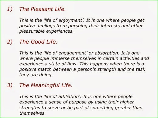 The Meaning of Life? Do good! You will feel Happy!