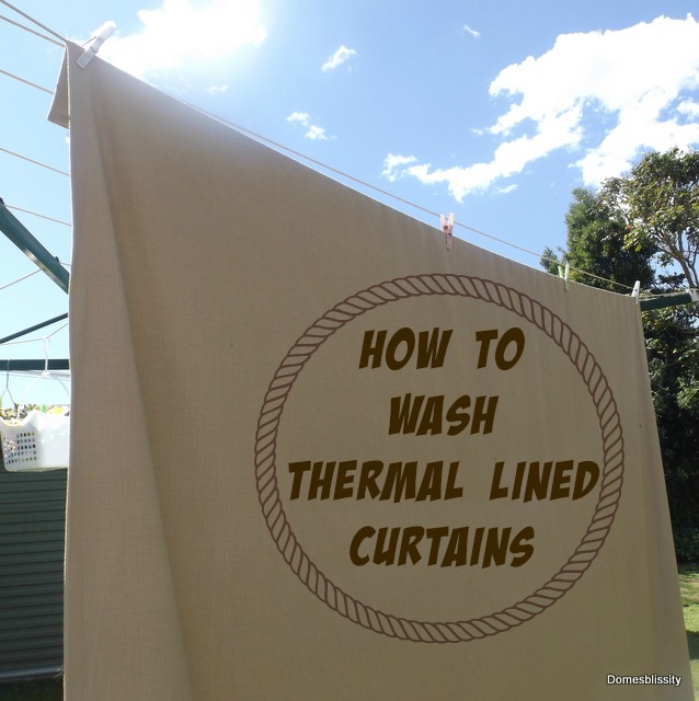 How to wash thermal lined curtains Domesblissity